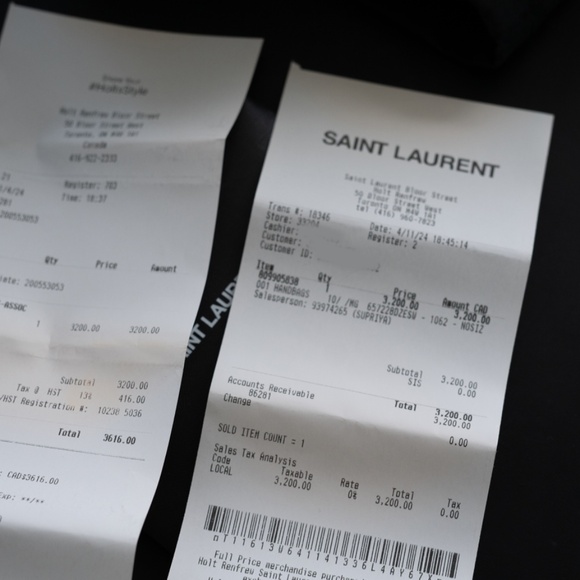 SAINT LAURENT LE 5 À 7 IN CROCODILE-EMBOSSED SHINY LEATHER - Picture 6 of 7